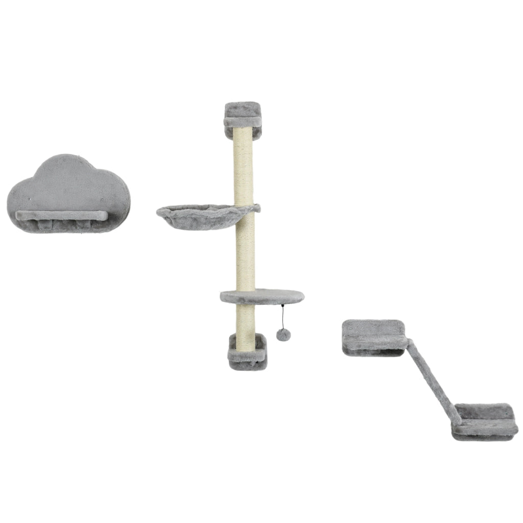 Struttura per Gatti con Rampa e Amaca ¨C zephmum ¨C Grigio
