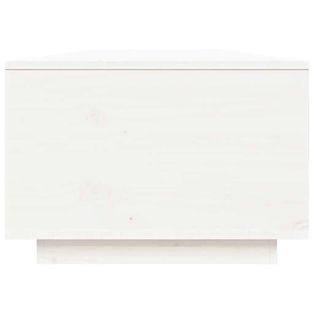Tavolino da salotto | Tavolino da caff¨¨ | Tavolino da Soggiorno Bianco 80x50x35,5 cm Legno Massello di Pino