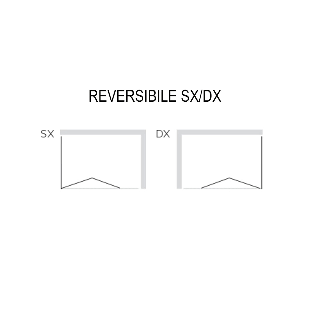 Lato fisso box doccia book adatto per porta a soffietto book cristallo temprato *** misure 88-90xh190 cm stampato, co...