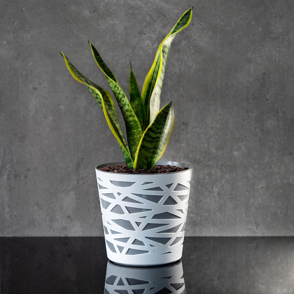 KADAX - Inserto in plastica per vaso di fiori e piante, 15 cm, grigio