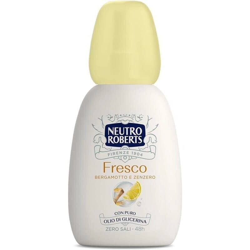 NEUTRO ROBERTS DEODORANTE VAPO FRESCO GIALLO BERGAMOTTO E ZENZERO CON PURO OLIO DI GLICERINA 75ML