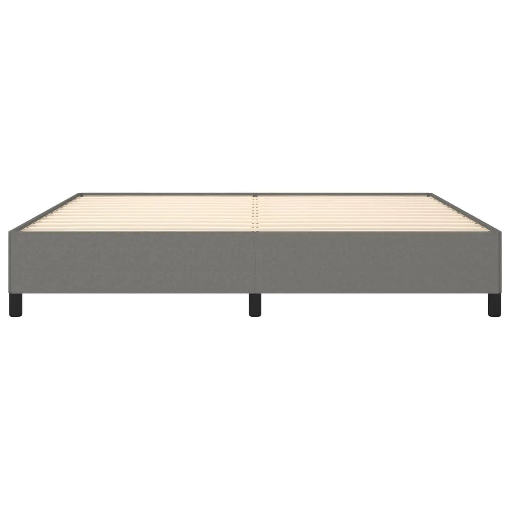 Giroletto senza Materasso Grigio Scuro 200x200 cm Tessuto 347091