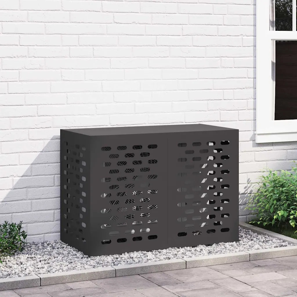 Copertura per condizionatore d'aria Nero 100 x 50 x 70 cm