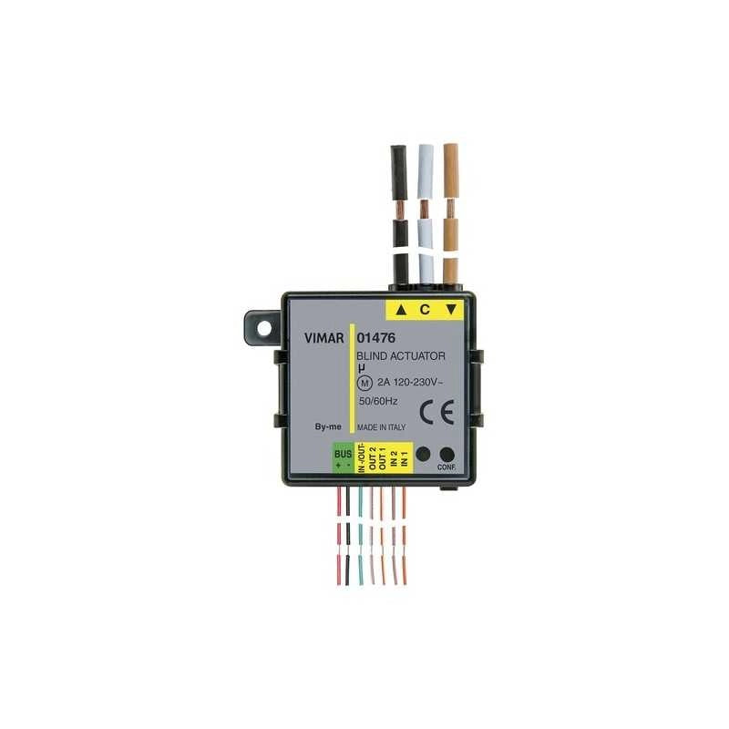 01476 Modulo Domotico 2In 3Out (1 Tapp+2 Led)