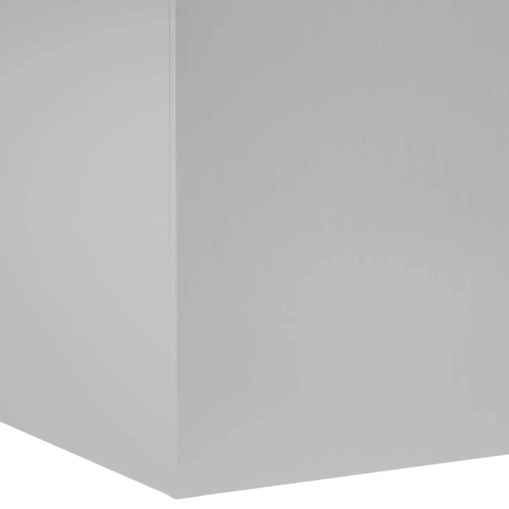 Vaso da giardino Argento 40 x 40 x 60 cm Acciaio zincato 8005881