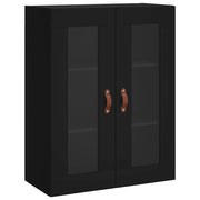 Armadietto a Muro | Mobile a Parete Nero 69,5x34x90 cm