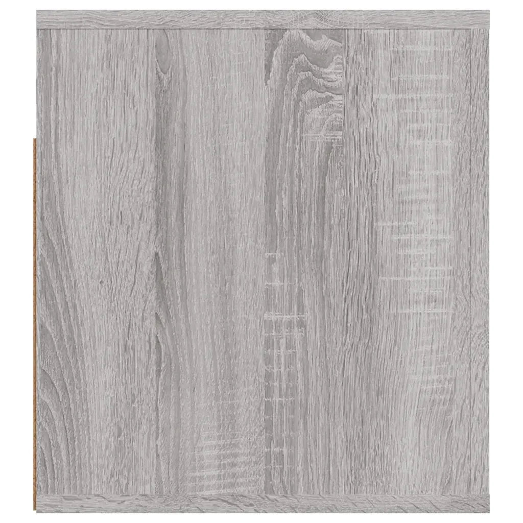 Comodini a Muro 2 pz-Set di 2 Tavolino da notte Grigio Sonoma 50x36x40 cm