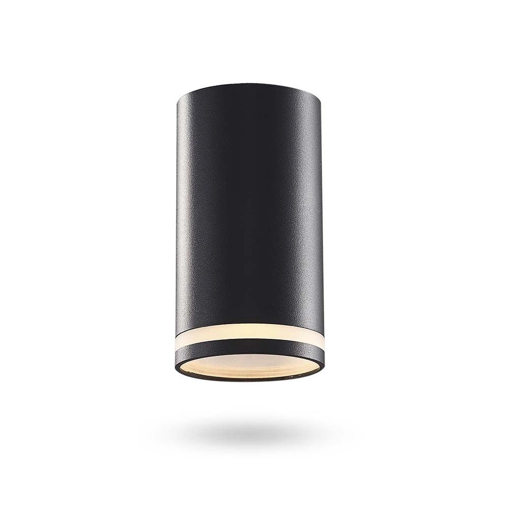 Faretto a soffitto tubo nero 1xGU10 Videx Carmelo