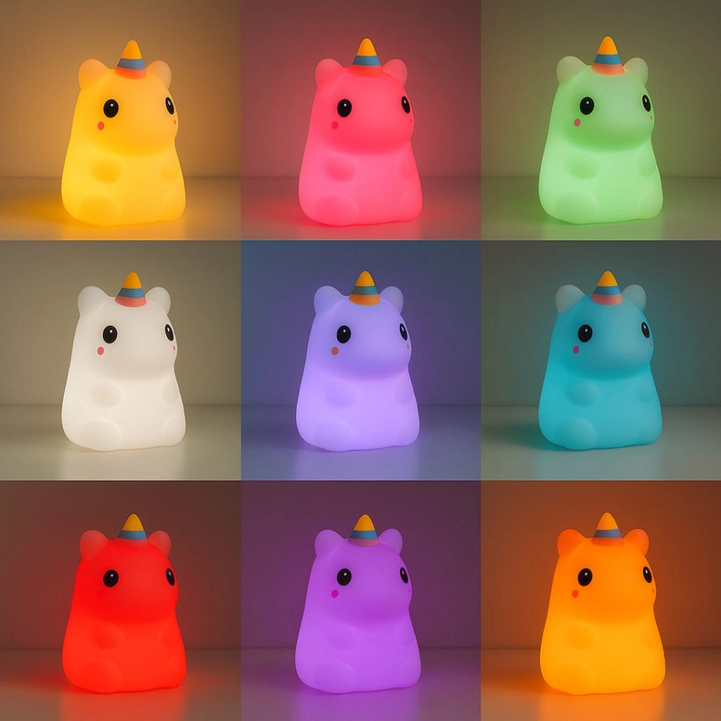 Lampada notte LED 1W RGB 3000K wireless Unicorno Milagro