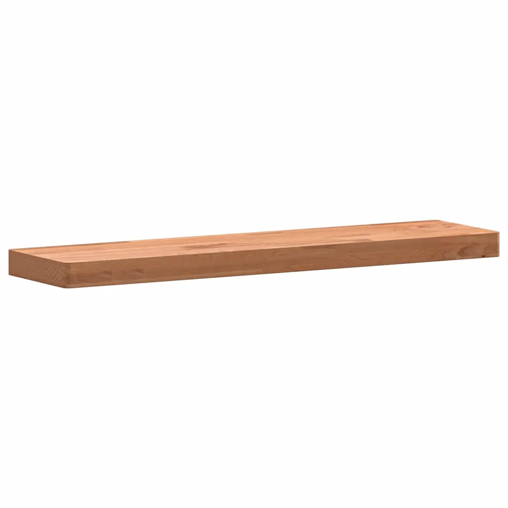 Mensola a Parete 80x20x4 cm in Legno Massello di Faggio