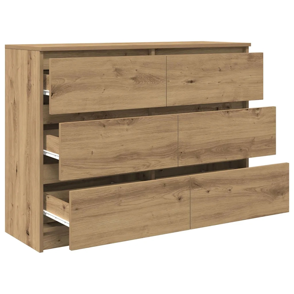 Credenza Rovere Artigianale 100x35x76 cm in Legno Multistrato 3328506