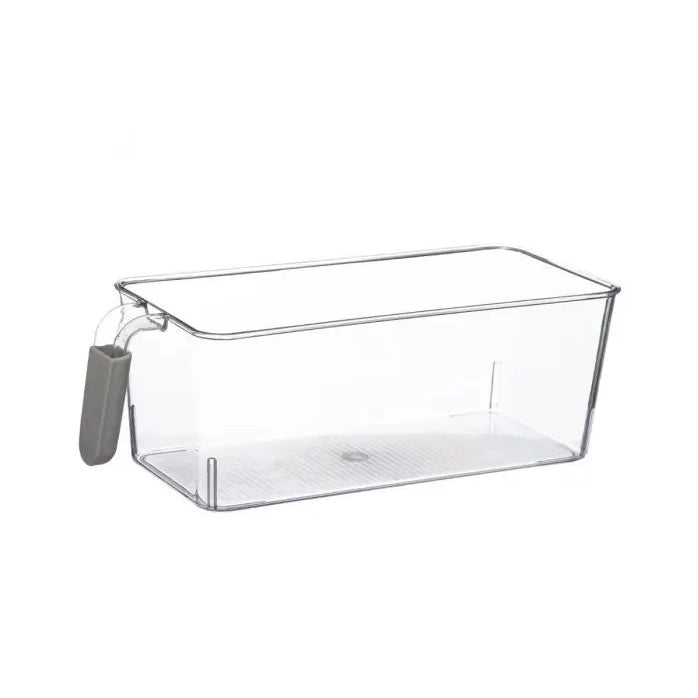 VASCHETTA TRASPARENTE 30X18XH11CM CON IMPUGNATURA.