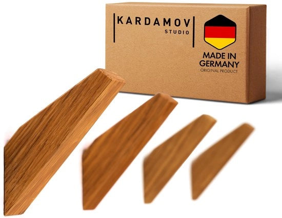 Set di 4 ganci per cappe da parete in legno naturale, ganci per cappotto in eucalipto lavorati a mano, ganci multifunzionali per cappelli minimalisti, cappe da parete (set di 4 in eucalipto)