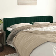 Testiera ad Orecchio Verde Scuro 163x23x78/88 cm in Velluto