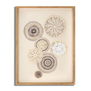 Stampa su Tela Cerchi 31, Marrone, Legno, 45x3,2x60 cm