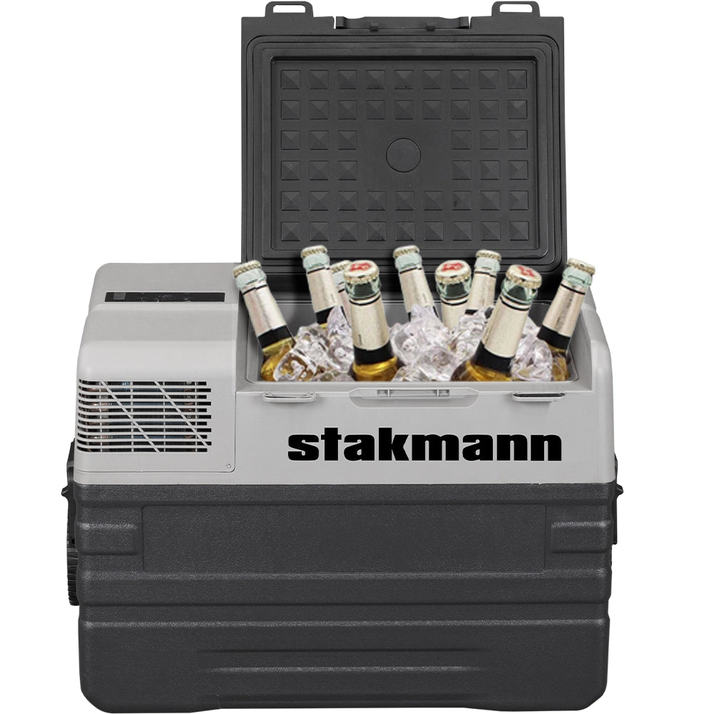 Frigorifero per Auto Barca Camper 42L con Compressore AC/DC 12V e 220V Portatile con Maniglia Grigio