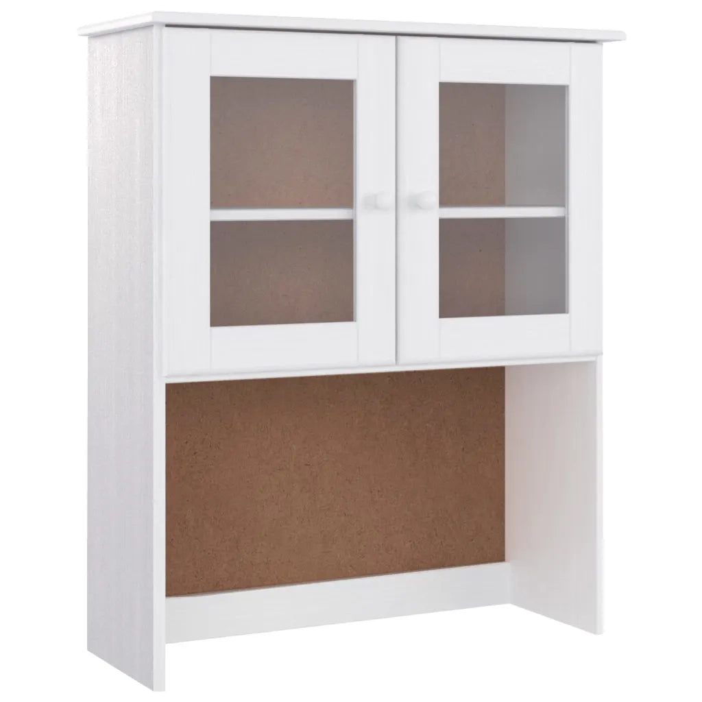 Credenza ALTA Bianca 77x35x165 cm in Legno Massello di Pino 3187772