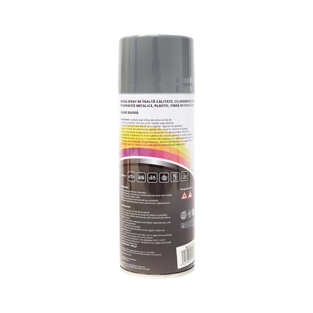 Spray vernice auto grigio tipo Massey Ferguson professionale con asciugatura rapida 450ml MAGIC
