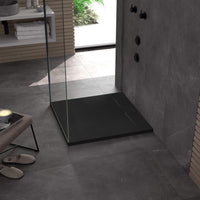 Piatto Doccia Bazalt Black 90x90