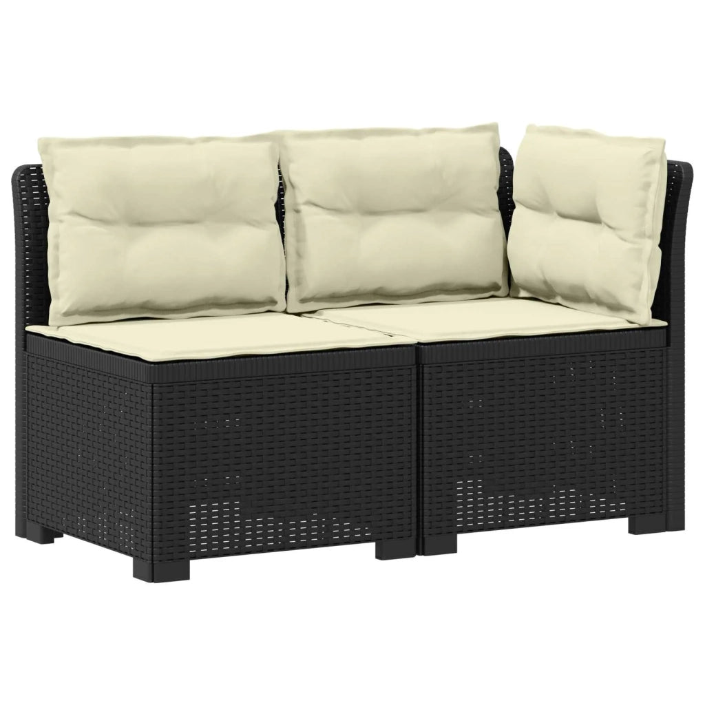 Divano da Giardino a 2 Posti con Cuscini Aspetto Rattan PP 8011940