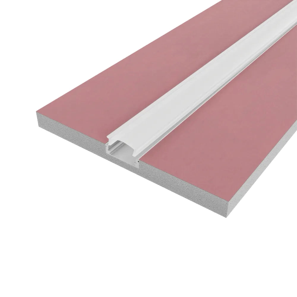 Cartongesso con profilo in alluminio integrato 2m ignifugo
