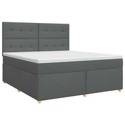 Letto box spring con materasso Grigio Scuro 140 x 190 cm 3453880