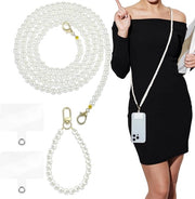 Lanyard da Spalla per Telefono con Cinturino Anti Perdita - 2 Pezzi - Catena Rimovibile - Borsa da Spalla per Fotocamera - 129cm