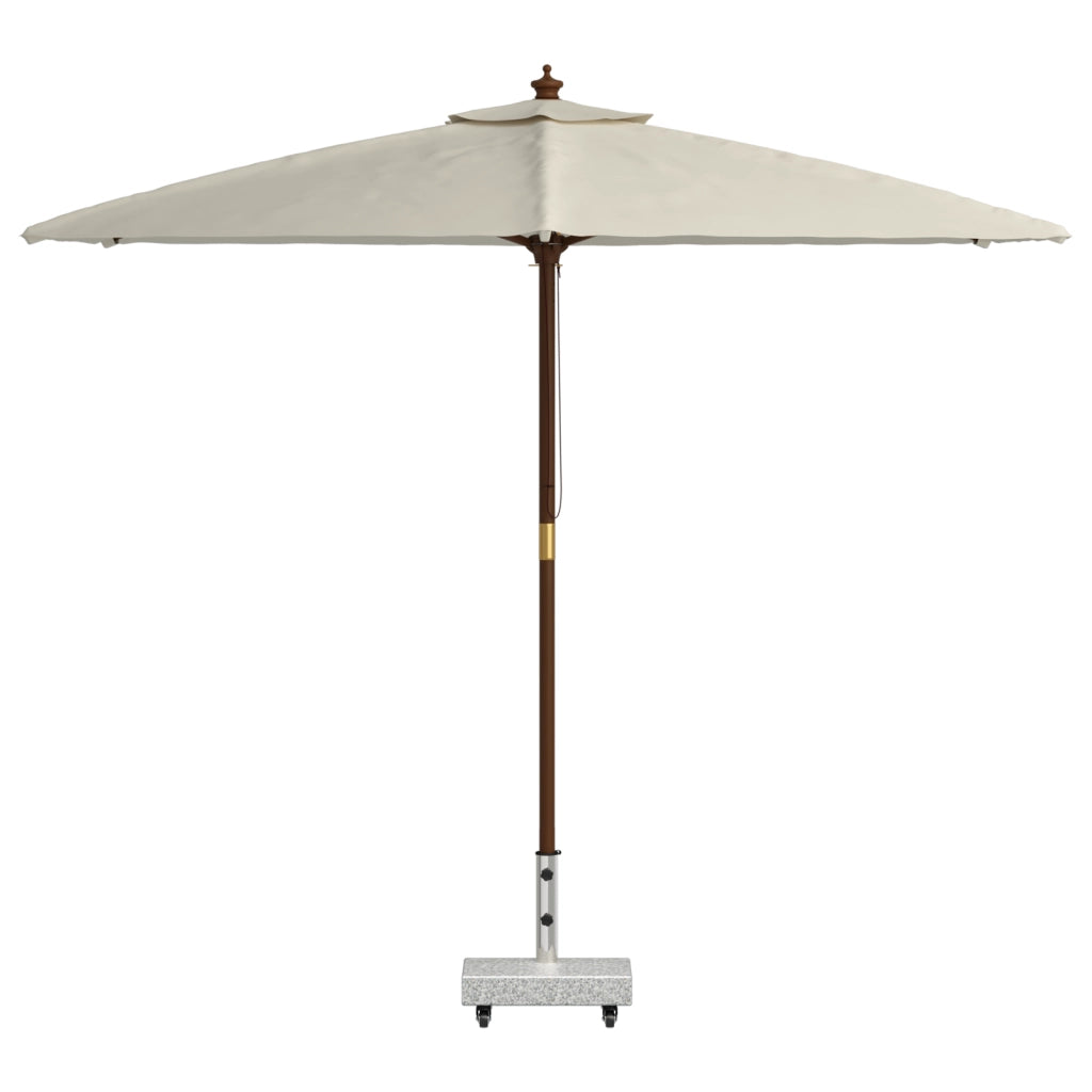 Base Ombrello con Ruote per Pali Ã˜38/48mm Grigio Granito 25 kg Rettangolare