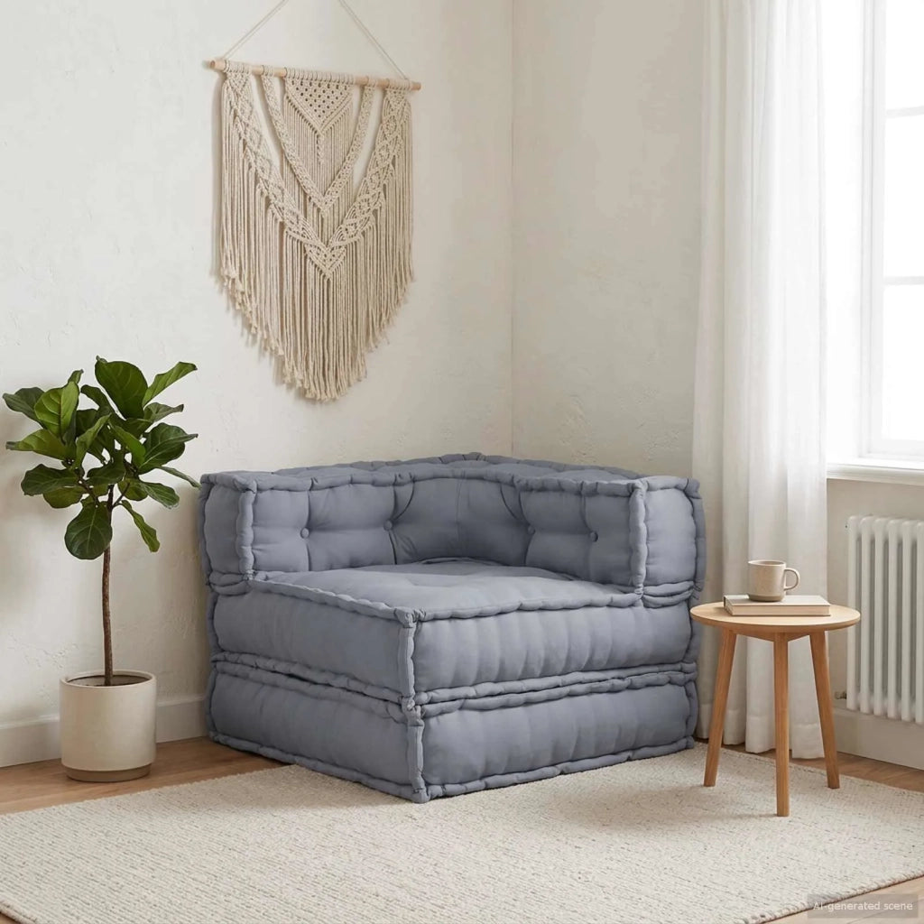 Unit¨¤ di Divano Modulare Grigio 70 x 70 x 56 cm Tessuto CFW4292517