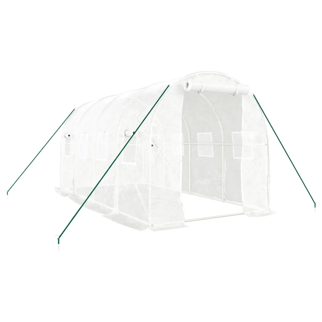 Serra con Telaio in Acciaio Bianco 8 m2 4x2x2 m CFW2013588