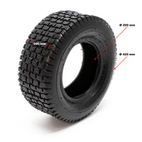 2x copertoni 2x camere d’aria per trattorini tosaerba 18x8.50-8 4PR Valvola angolare