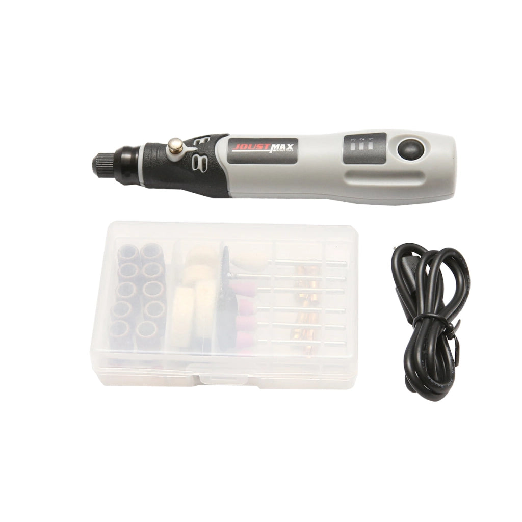 Mini smerigliatrice dritta con batteria da 4,2 V 600 mAh, 15000 giri/min con 40 accessori Joustmax