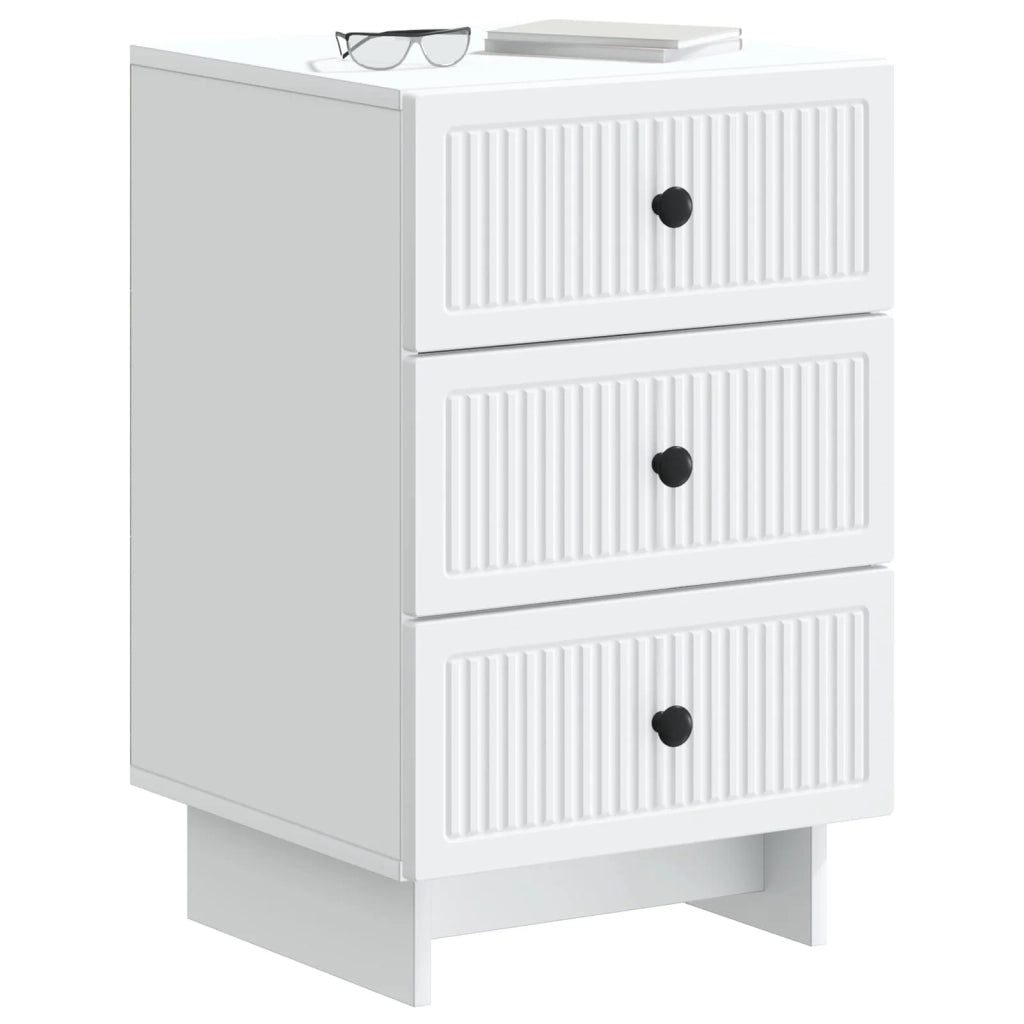 Armadio da Notte Bianco 43 x 41 x 66,5 cm Legno ingegnerizzato 893865