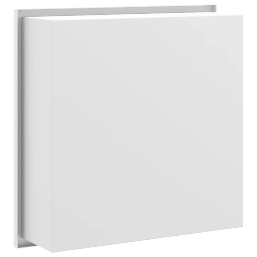 Nicchia per Doccia Bianco Opaco 32x32x9cm in Acciaio Inox