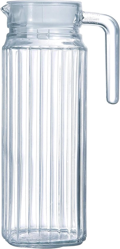 Caraffa trasparente per frigorifero con coperchio - 1 pezzo - vetro