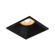 Faretto incasso soffitto quadrato nero GU10 10W NARU