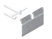 TARGHETTA PORTAPREZZO PER GANCI BARRE UNIVERSALI- - mm.75x40 - 100 pezzi
