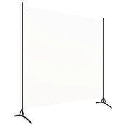 Paravento-Divisorio Bianco 175x180 cm in Tessuto