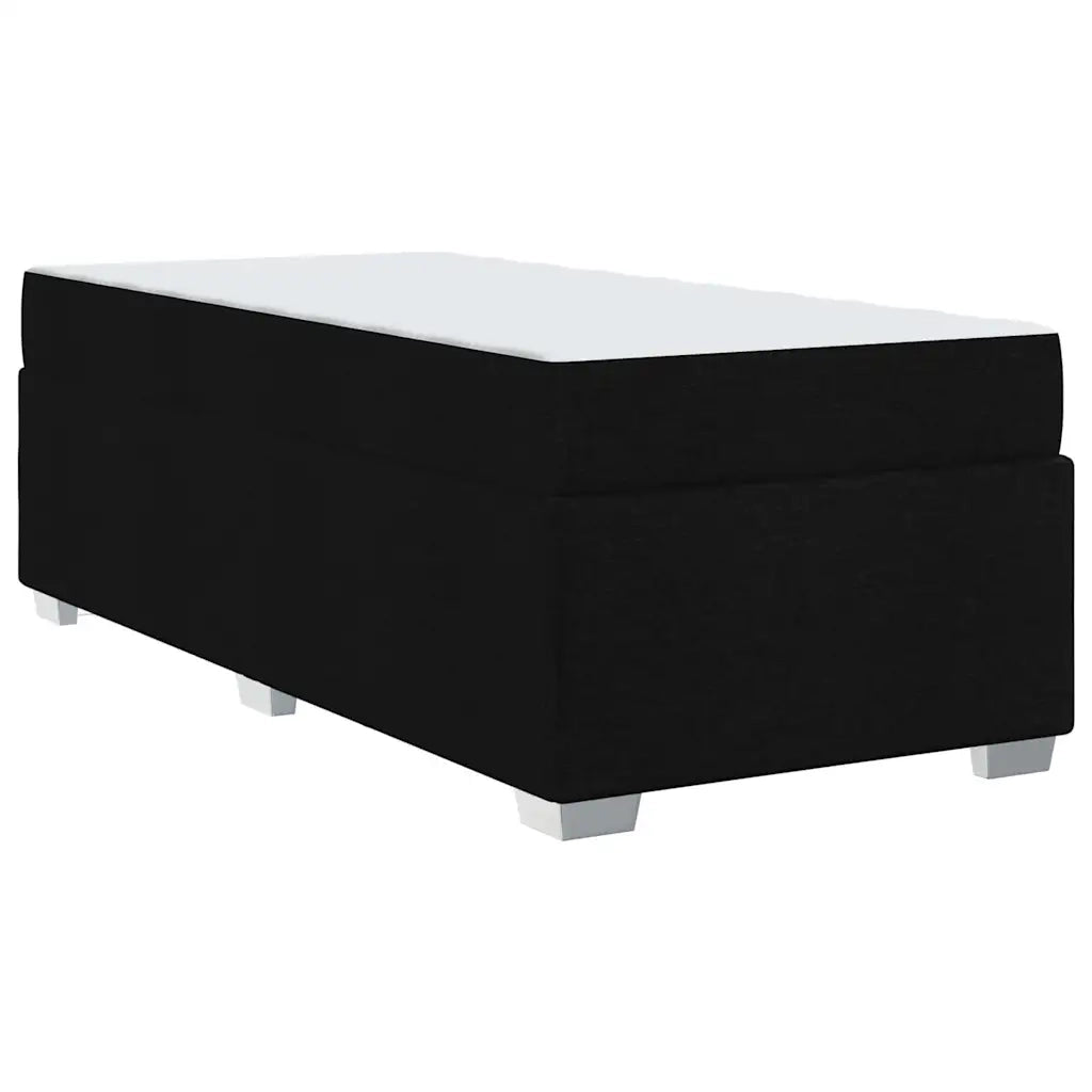 Struttura del letto con materasso Nero 80 x 200 cm Tessuto