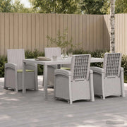 Set da Pranzo per Giardino 5 pz Bianco e Crema PP 3430127