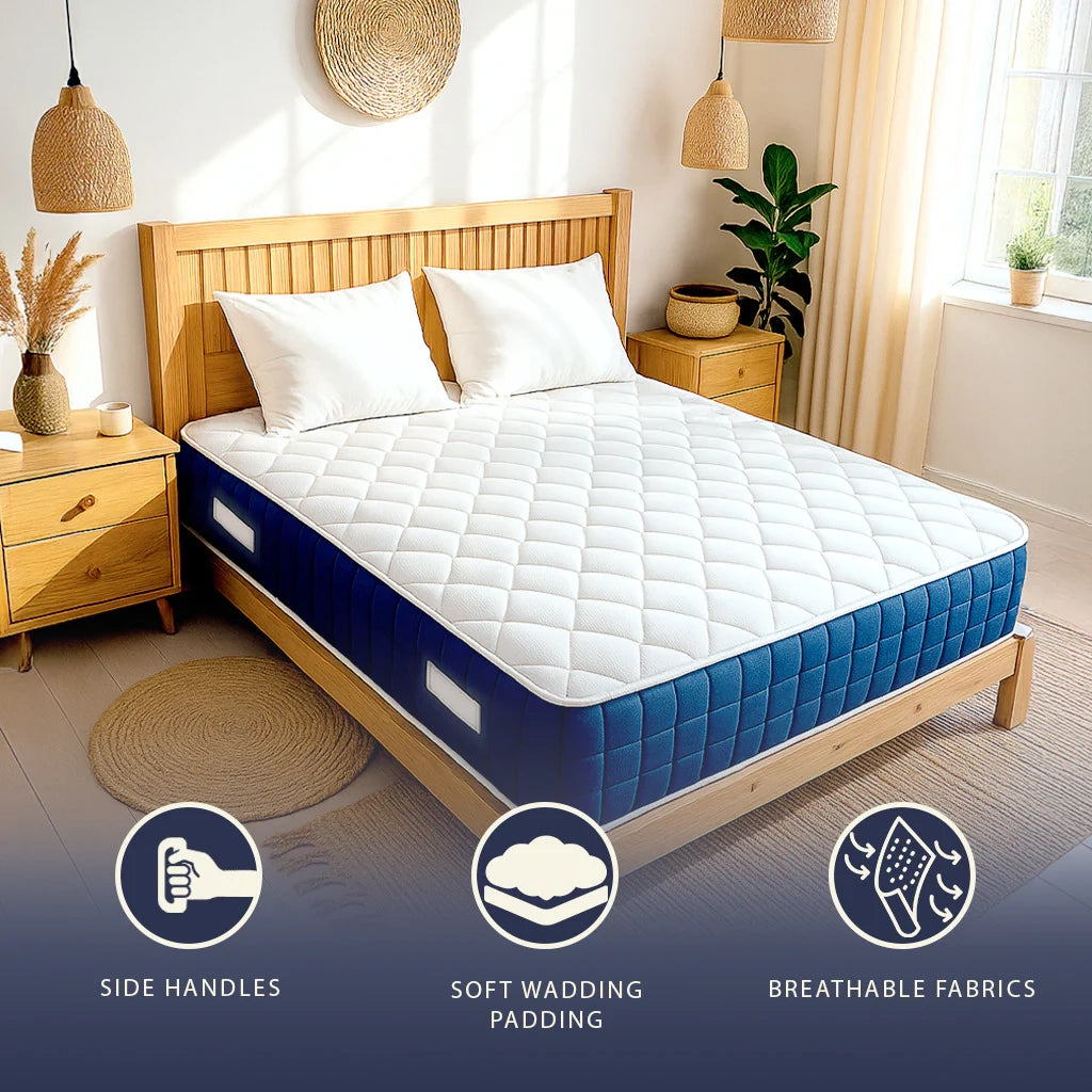 Materasso 90x200 Alto 30cm con Molle e Memory Foam | Anallergico e traspirante | Dispositivo Medico Classe 1