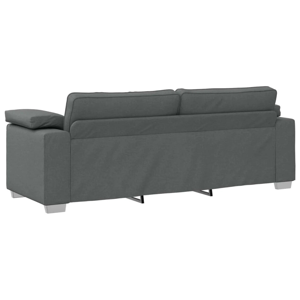 Divano 2 pcs Grigio scuro 219 x 80 x 82 cm Tessuto 3324741