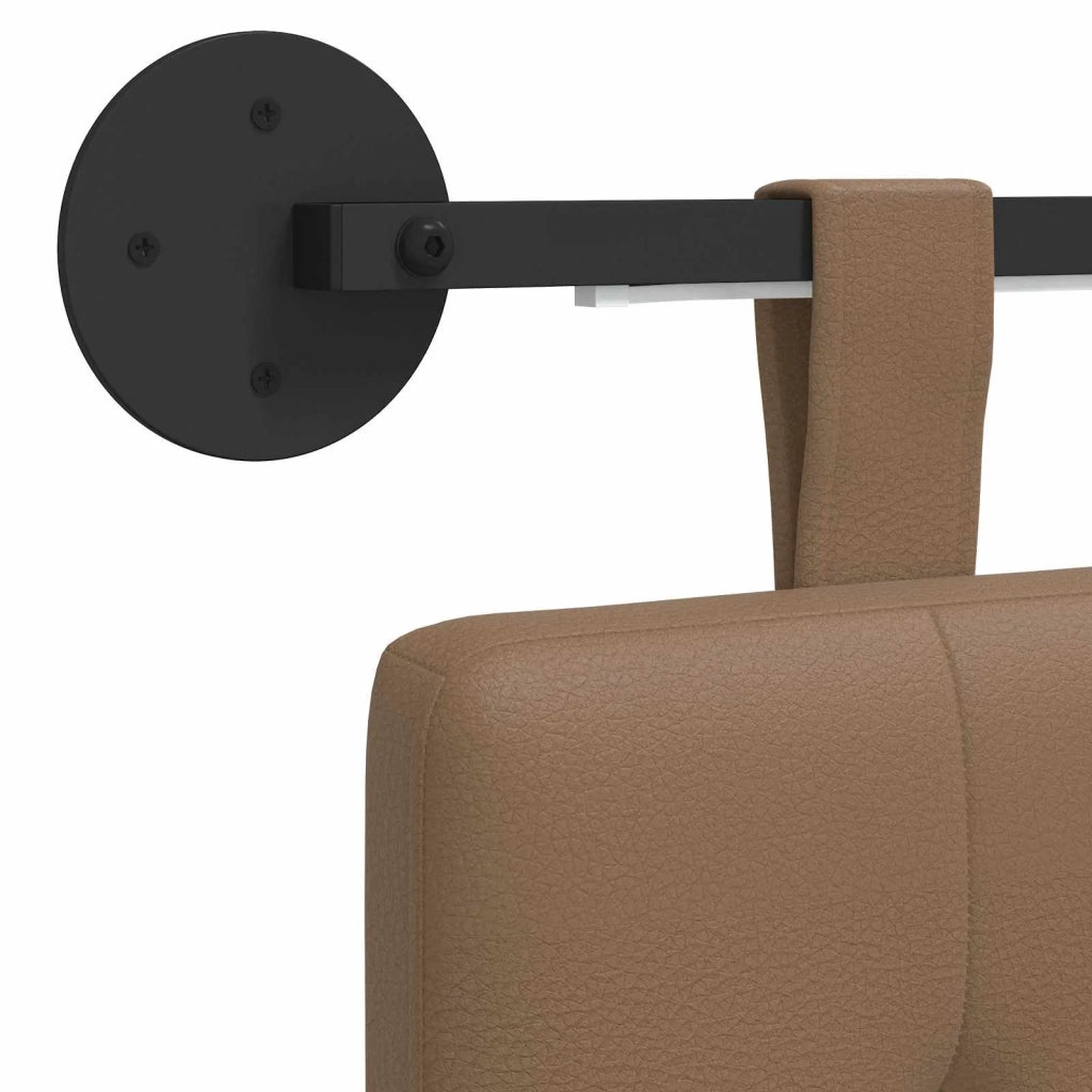 Testiera | Testata sospesa Con luce LED Cappuccino Similpelle