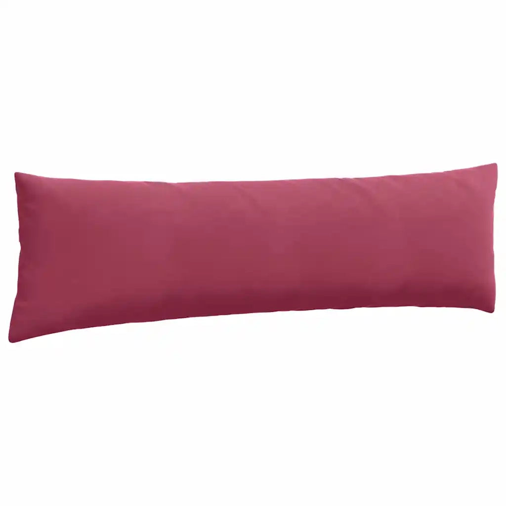 Cuscini da Divano 2 pcs Rosso Vino 145 x 40 cm Tessuto in Cords