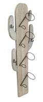 Porta Bottiglie Da Muro Cactus Cm 46X12X96