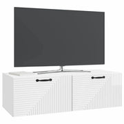Mobile TV da Muro | Armadietto TV | Mobile Porta TV Bianco Lucido 98 x 41 x 30 cm