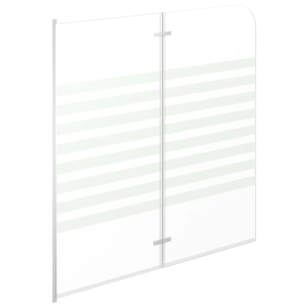 Cabina da Bagno 120x140 cm in Vetro Temperato a Righe cod mxl 43478