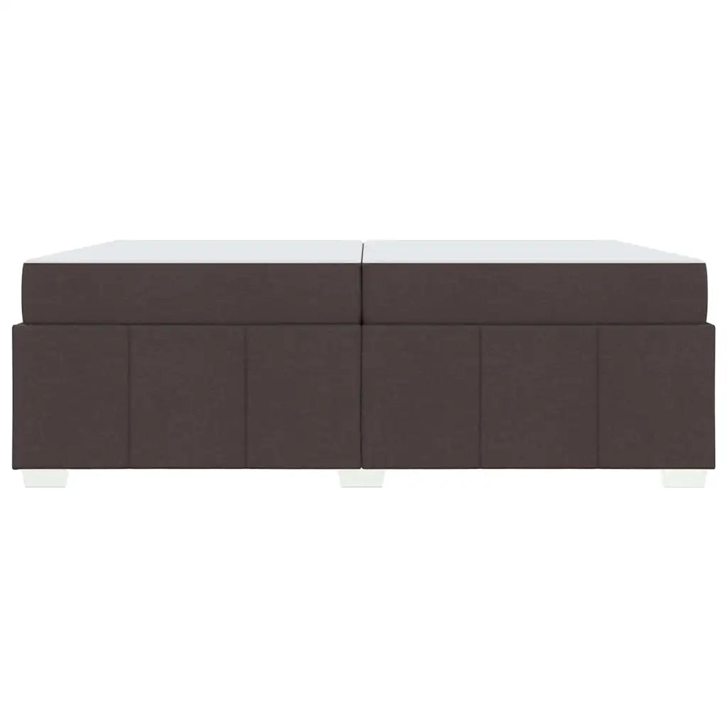 vidaXL Struttura del letto Marrone scuro 200 x 200 cm Tessuto
