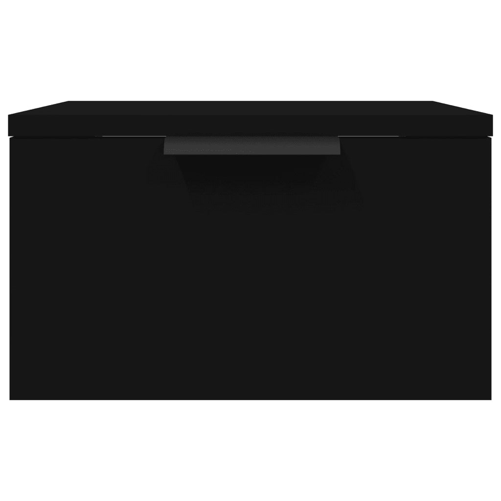 Comodini a Muro 2 pz Neri 34x30x20 cm 811379