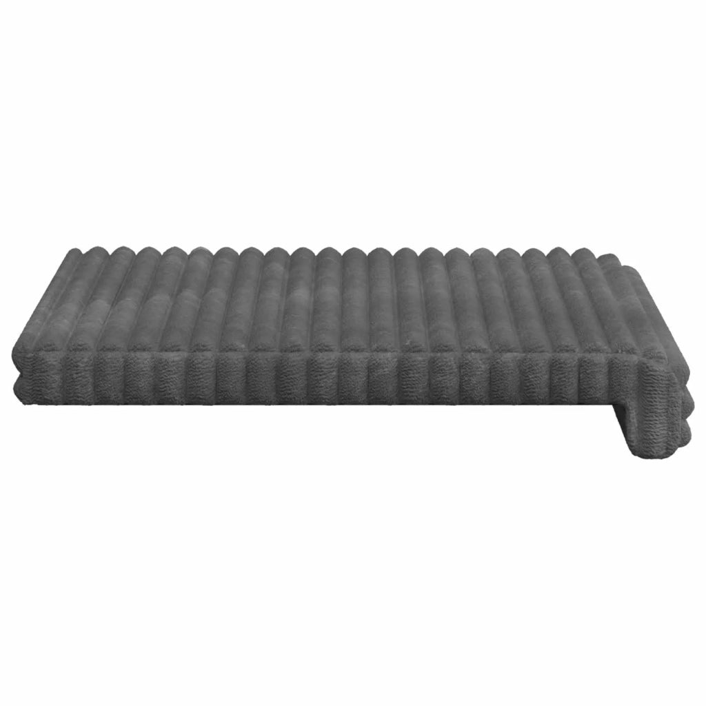 Cuscino per panchina 2 pcs Corduroy Morbido Grigio Chiaro 42043065